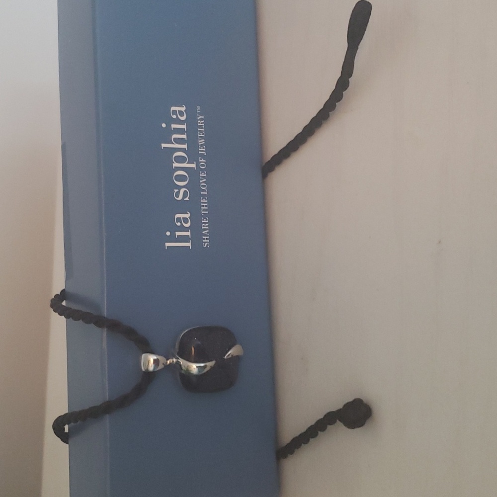 NWT Lia Sophia Moon Crystal Stone Necklace